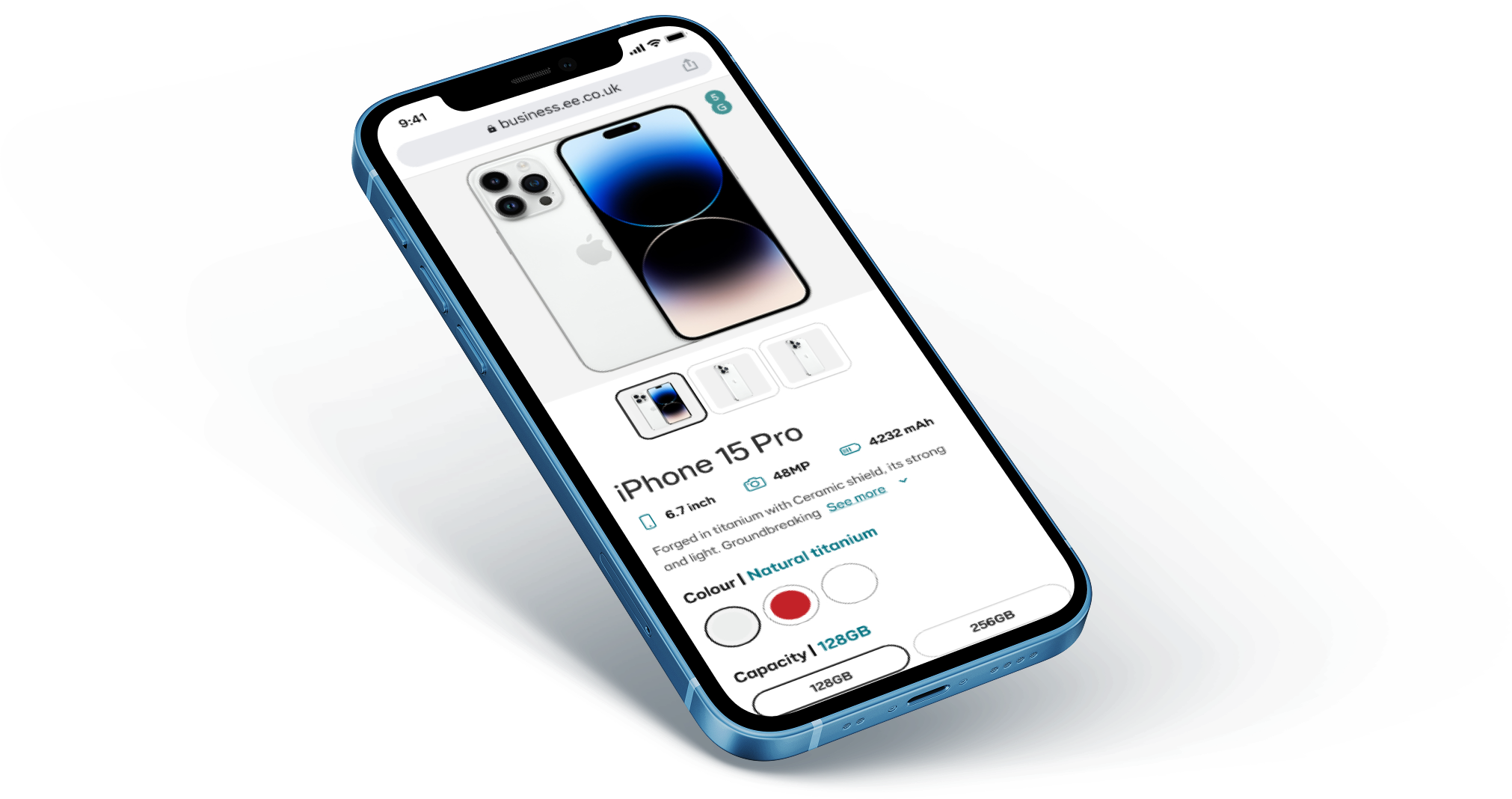 EE Business Shop mockup